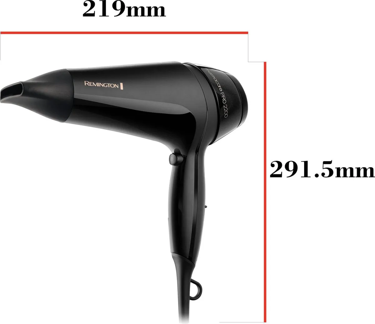 Remington D5710 Thermacare PRO Föhn 2200W - Zwart
