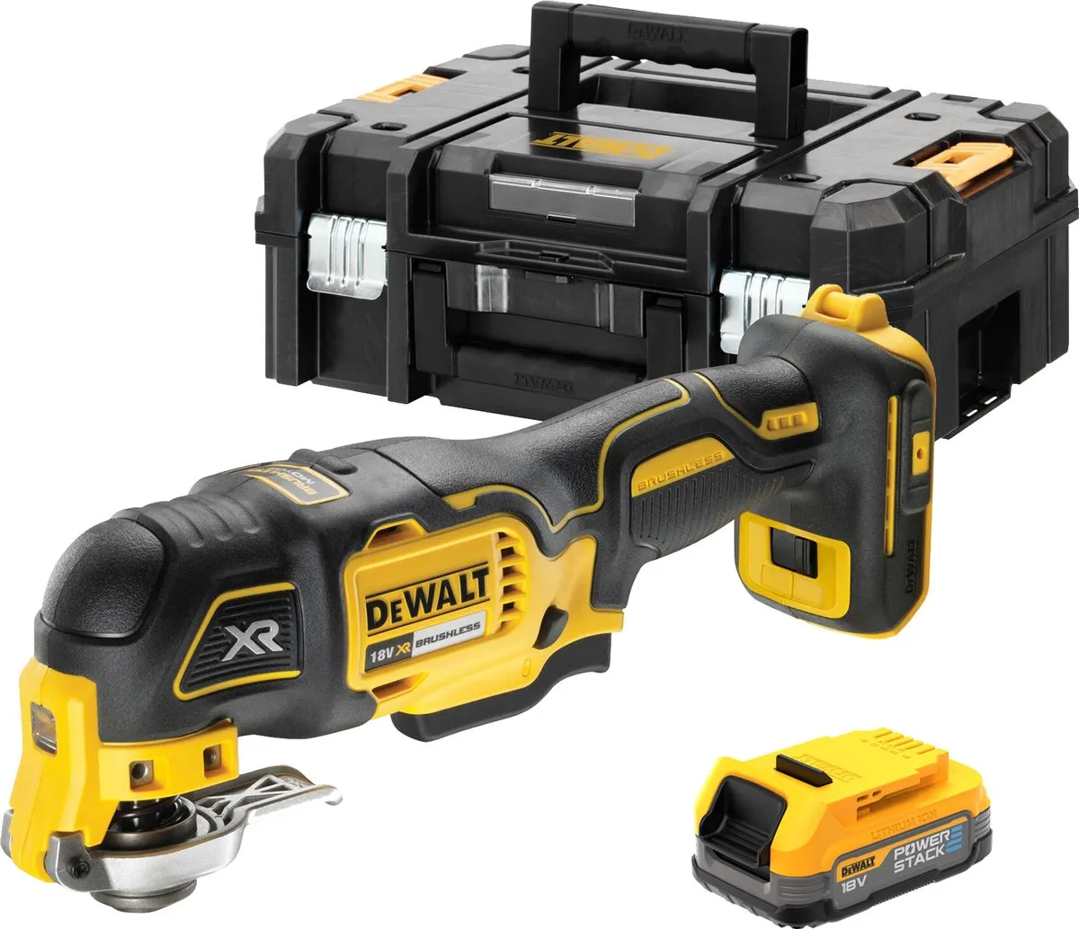DeWalt DCS356E1T Accu Multitool 18V XR - 1.7Ah Powerstack - TSTAK