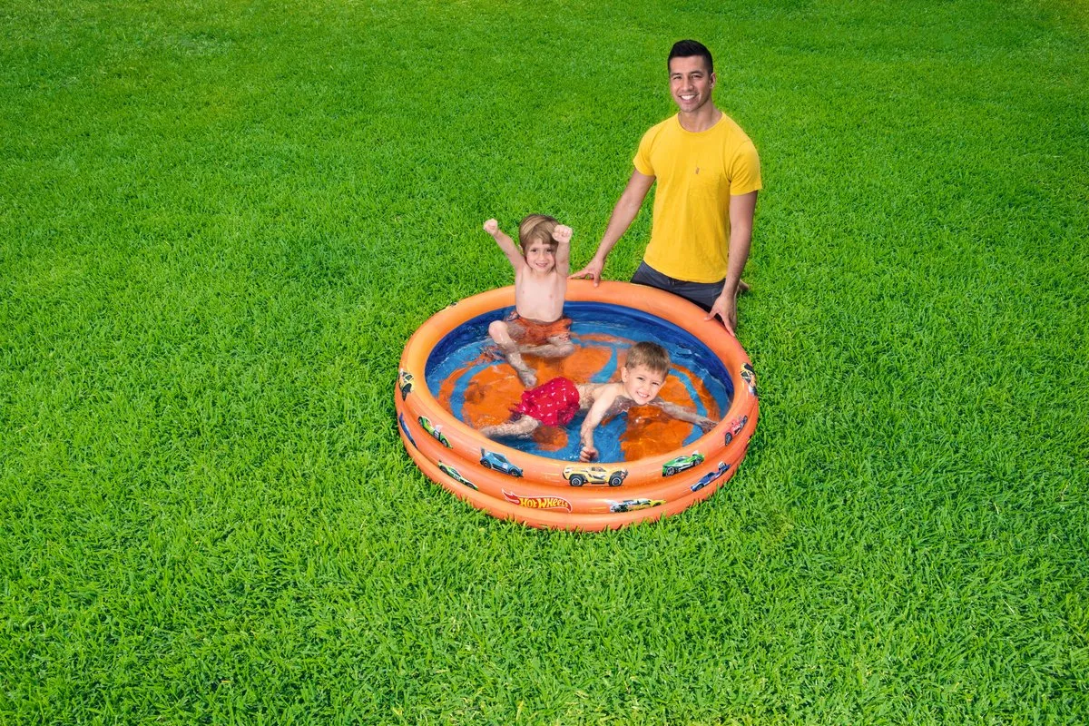 Bestway Hot Wheels Kinderbad 122cm - Multi kleuren - afbeelding 4 van 6