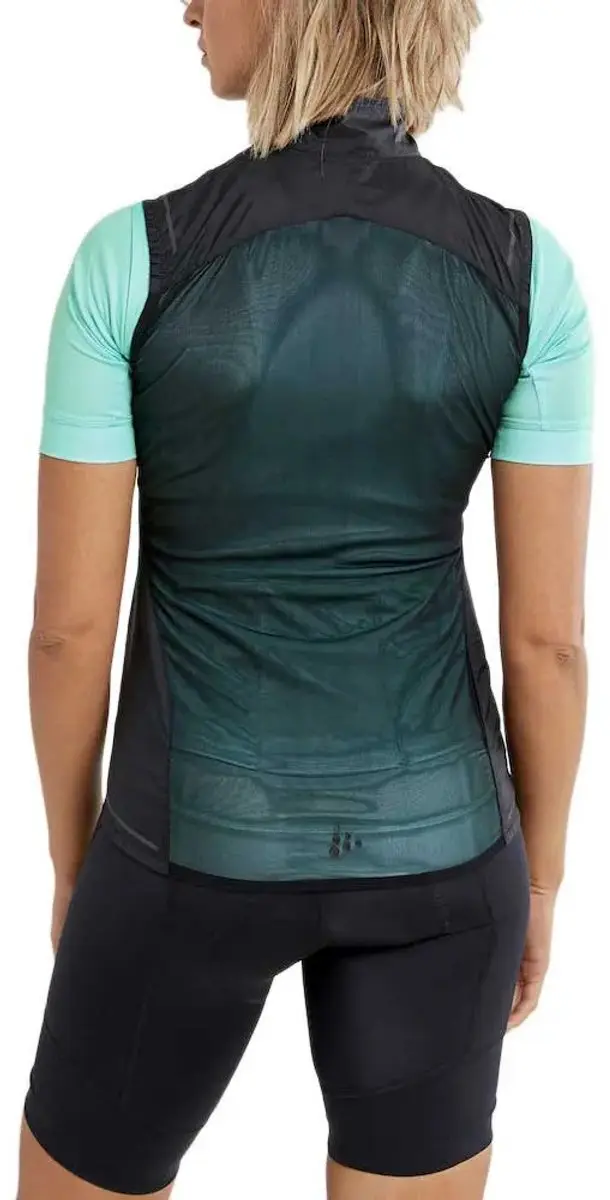 Craft Adv Essence Light Mouwloos Fietswindjack Dames - Zwart S