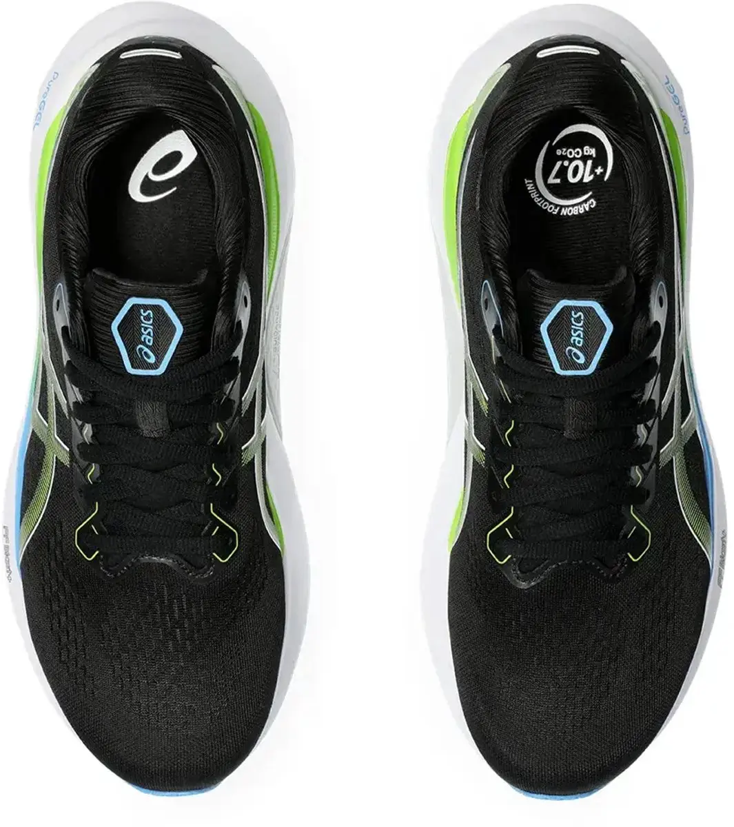 ASICS GEL-KAYANO 30 Hardloopschoen 39 - Zwart/Groen