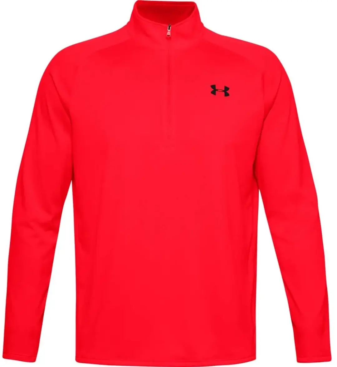 Under Armour UA Tech 2.0 1/2 Zip Heren Sportshirt - Rood - XXL