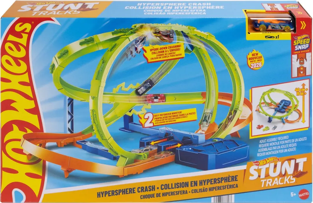 Hot Wheels Stunt Tracks Hypersphere Crash JMG48 - Meerkleurig