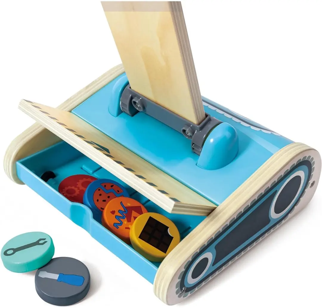 Hape Stofzuiger Robot Speelgoedset 7-delig - Blauw