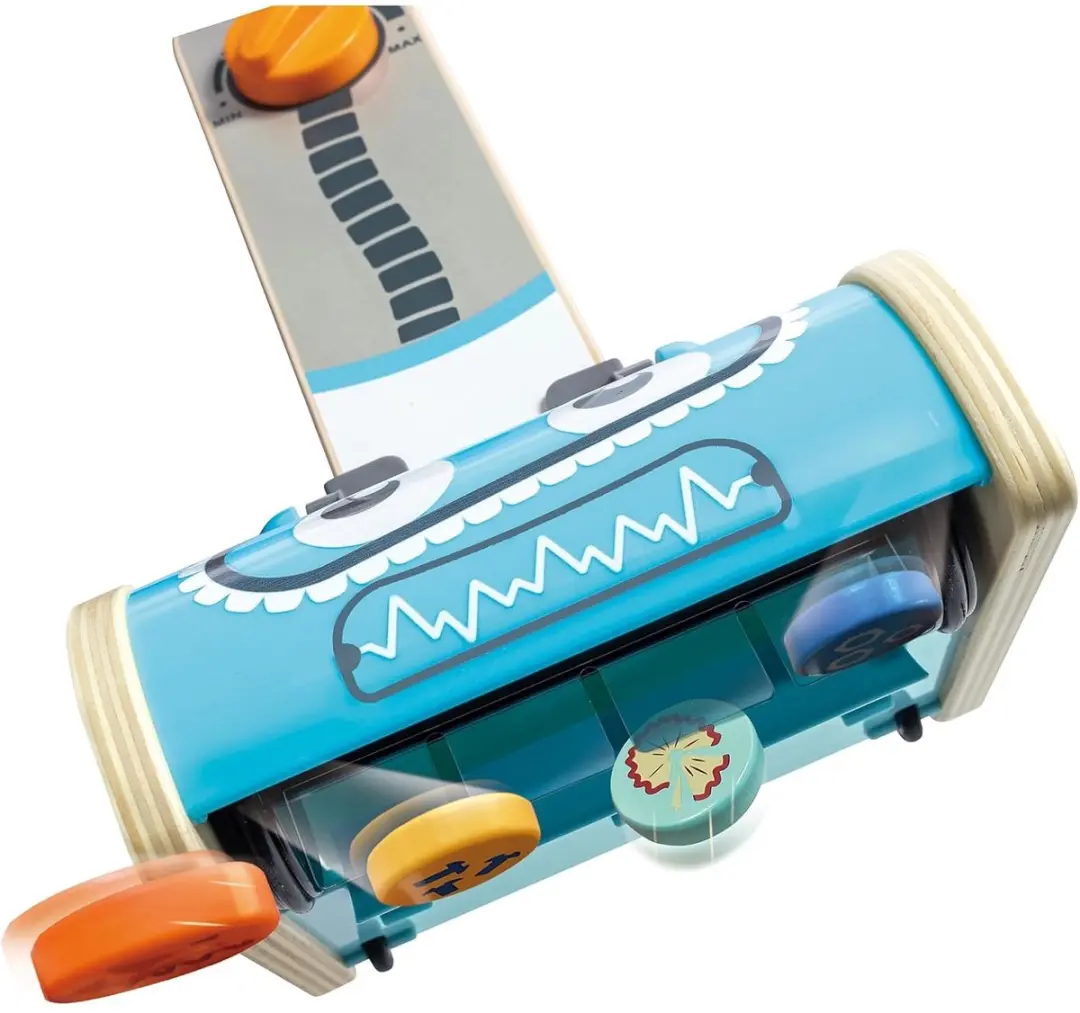 Hape Stofzuiger Robot Speelgoedset 7-delig - Blauw