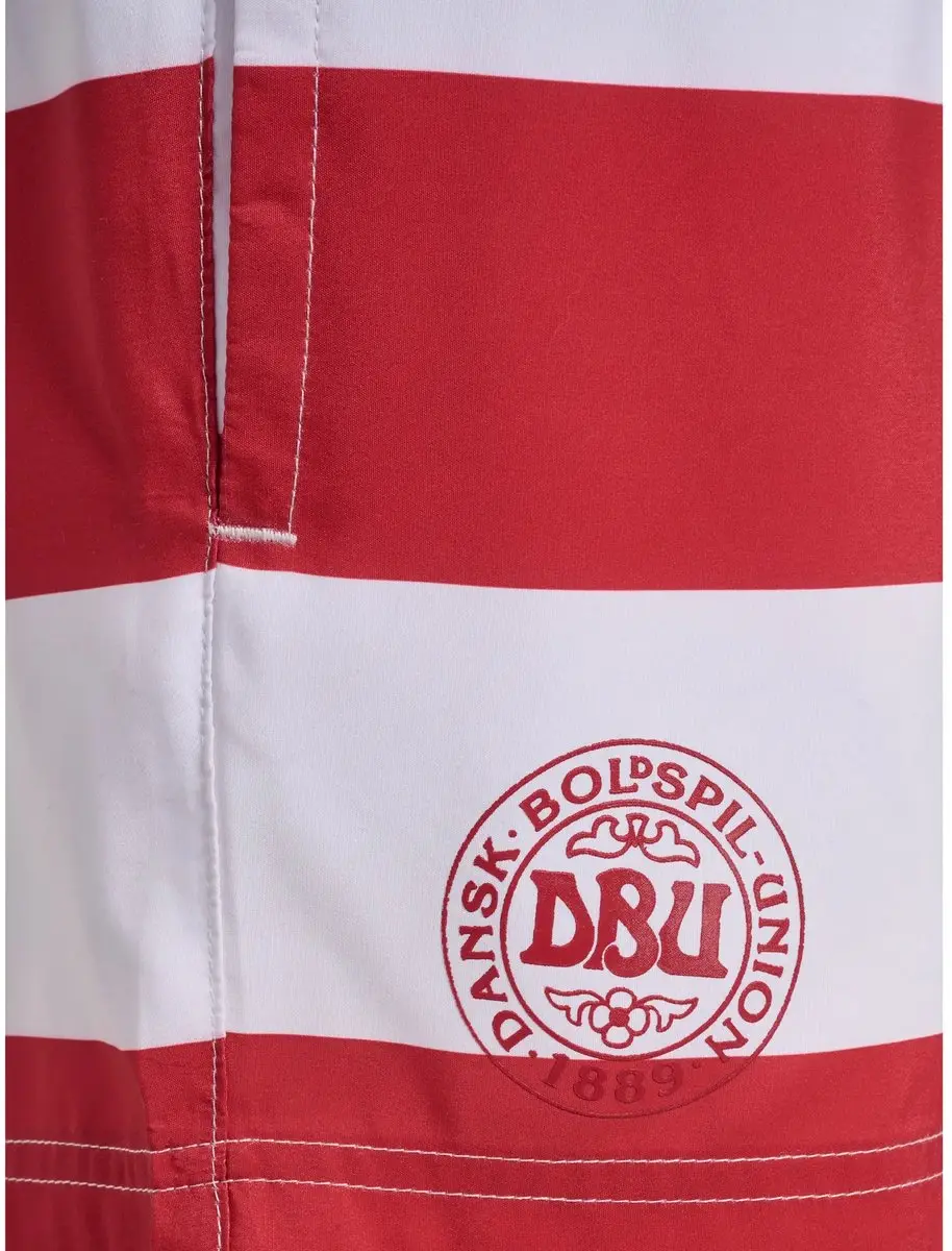 Hummel DBU Fan 24 Kinderzwemshort 140 - Tango Rood/Wit