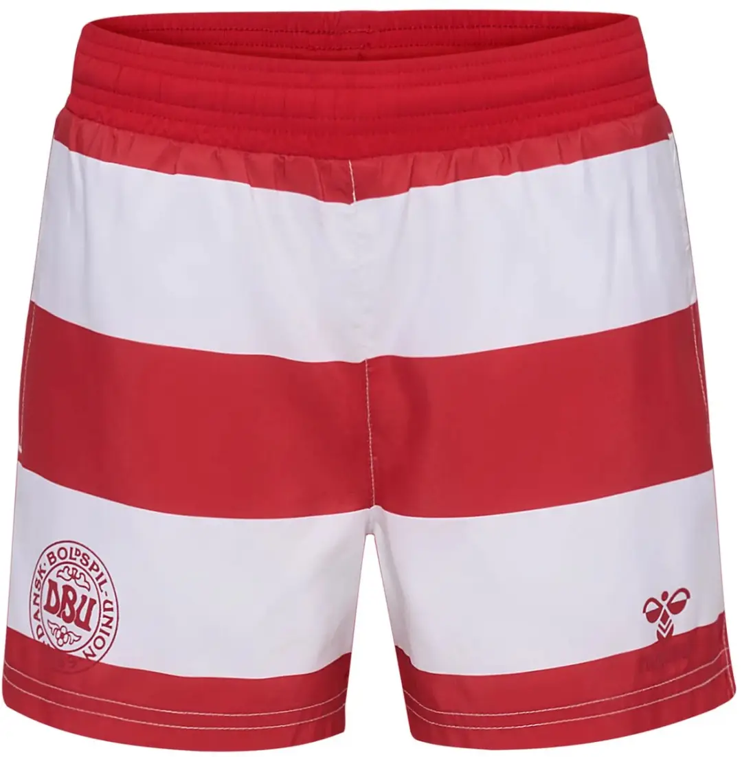 Hummel DBU Fan 24 Kinderzwemshort 140 - Tango Rood/Wit
