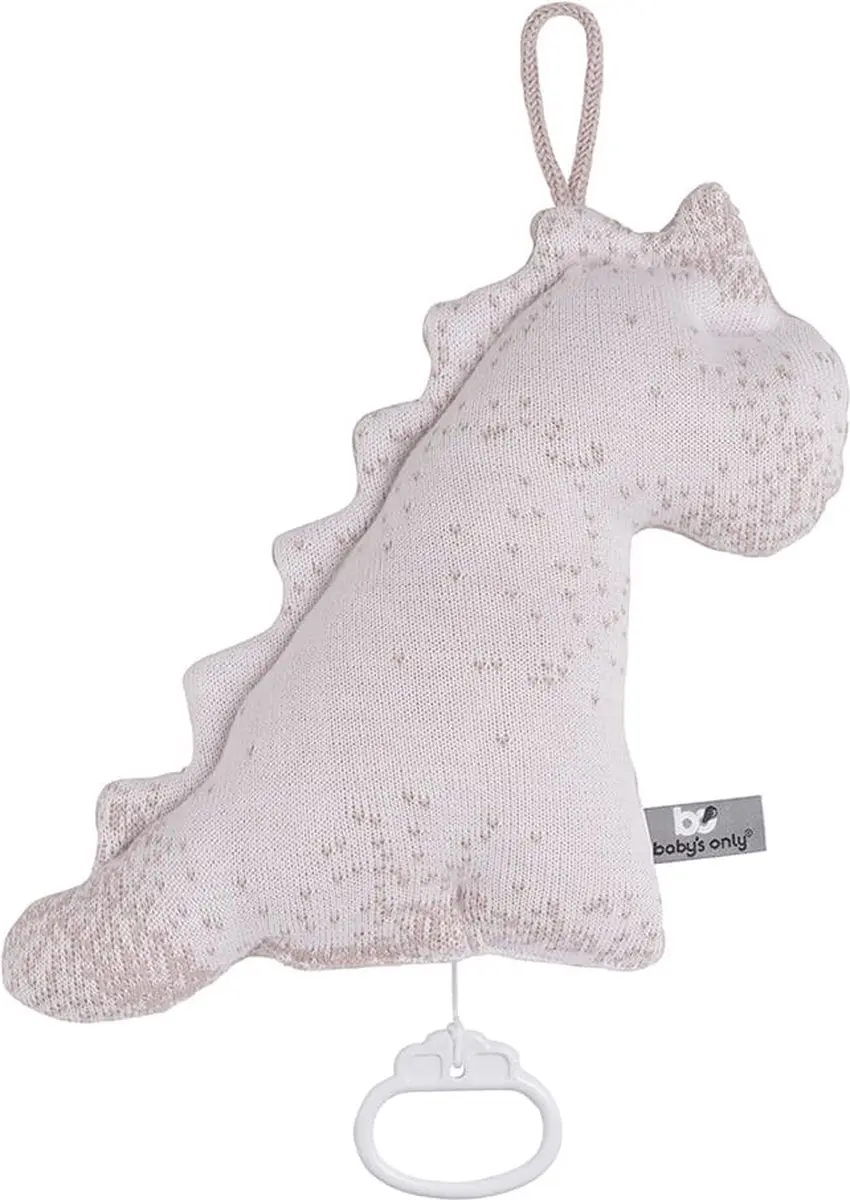 Baby's Only Gebreid Muziekdoos Dino Marble - Oud Roze/Classic Roze