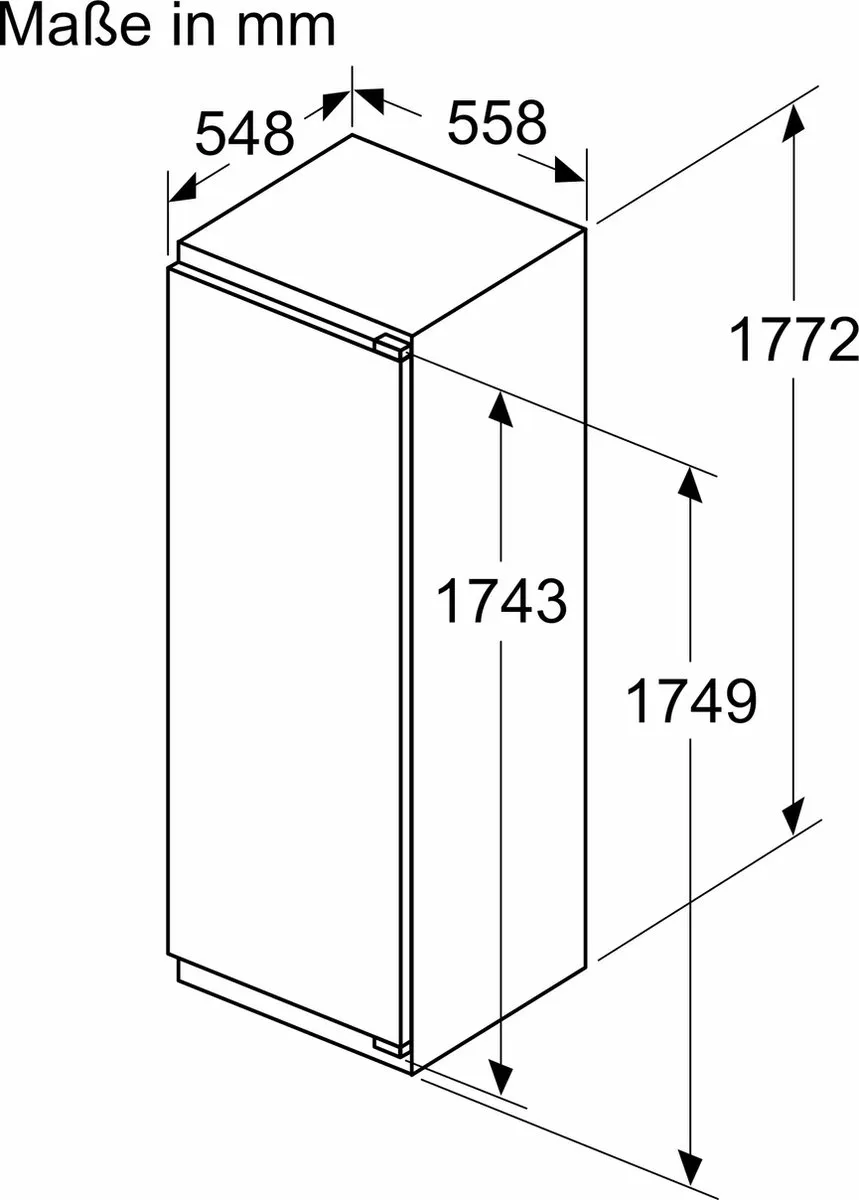 Bosch Serie 6 KIL82ADD0 Inbouwkoelkast 280L - Wit