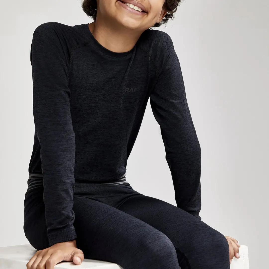 Craft Core Dry Active Comfort LS Shirt Junior 122 - Zwart