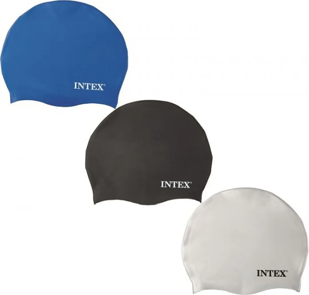 Intex Silicone Zwemcap - One Size - Blauw