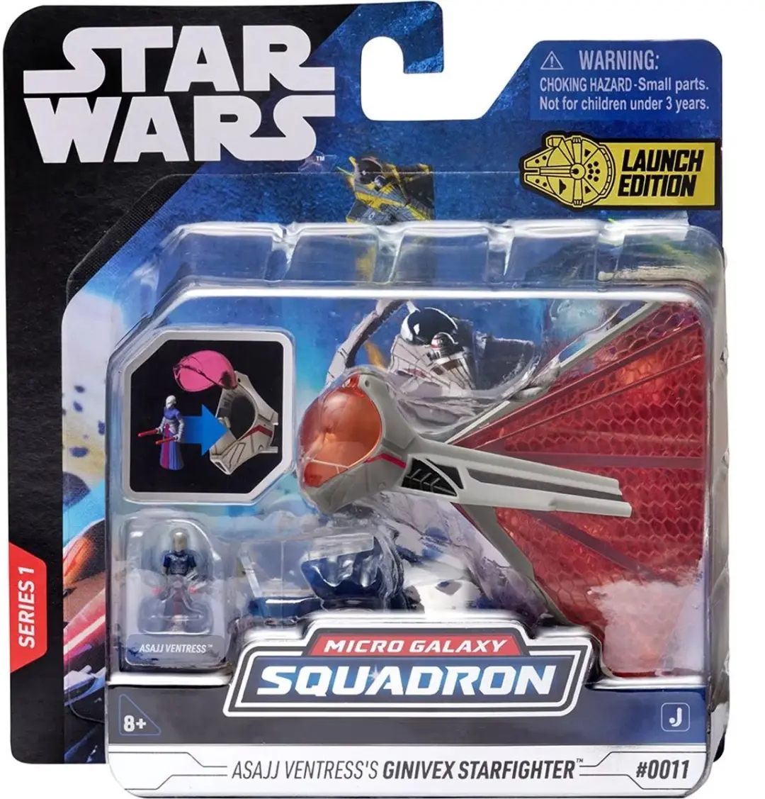 Star Wars Ginivex-klasse Starfighter - 8cm - Multicolor