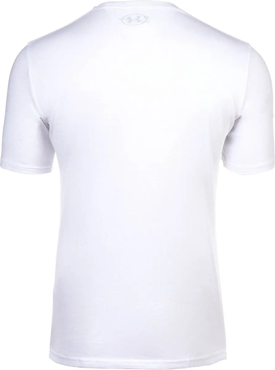 Under Armour TEAM IShort WORDMARK Heren Sportshirt Wit