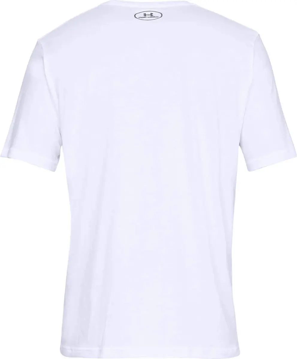 Under Armour TEAM IShort WORDMARK Heren Sportshirt Wit
