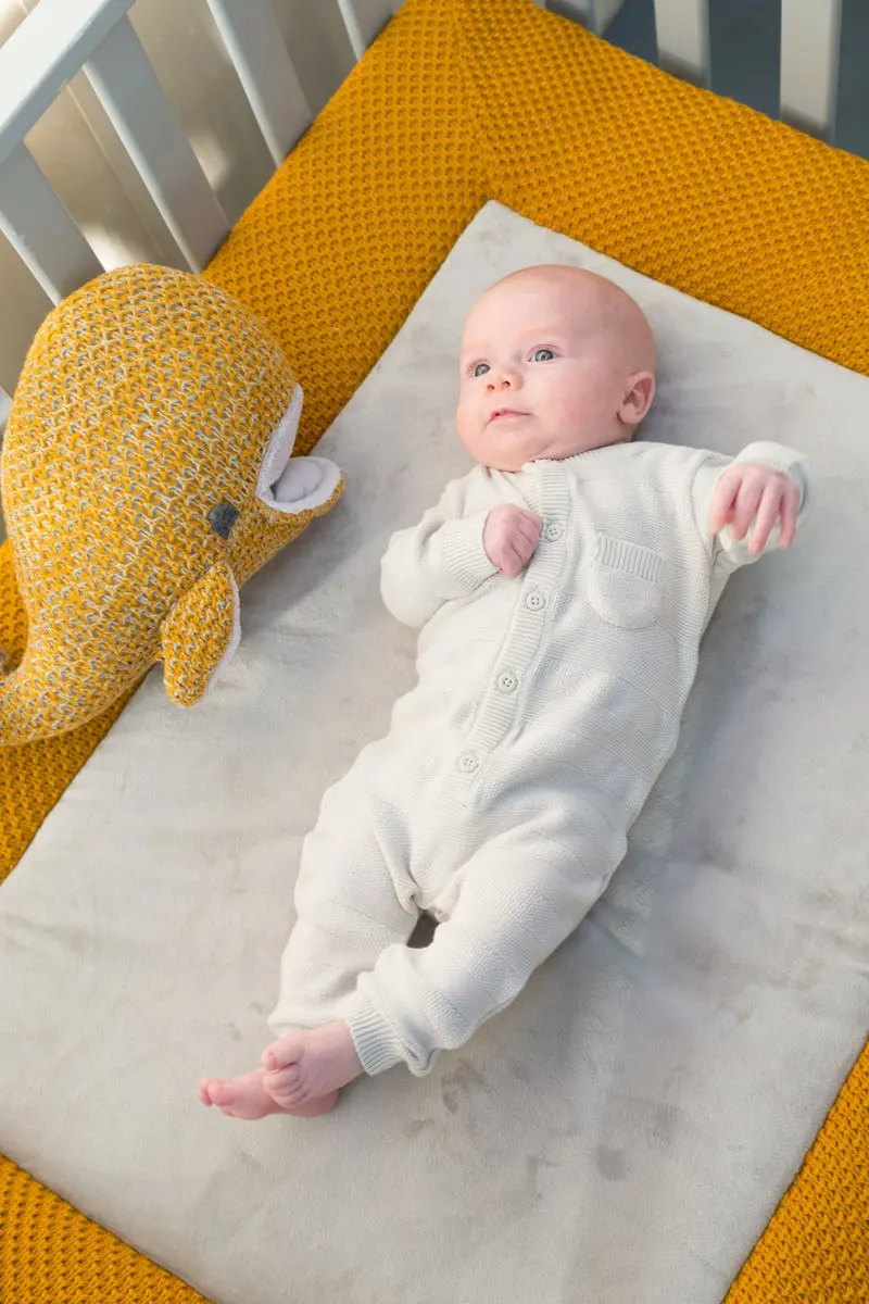 Baby's Only Knuffelwalvis River - Zwart/Wit