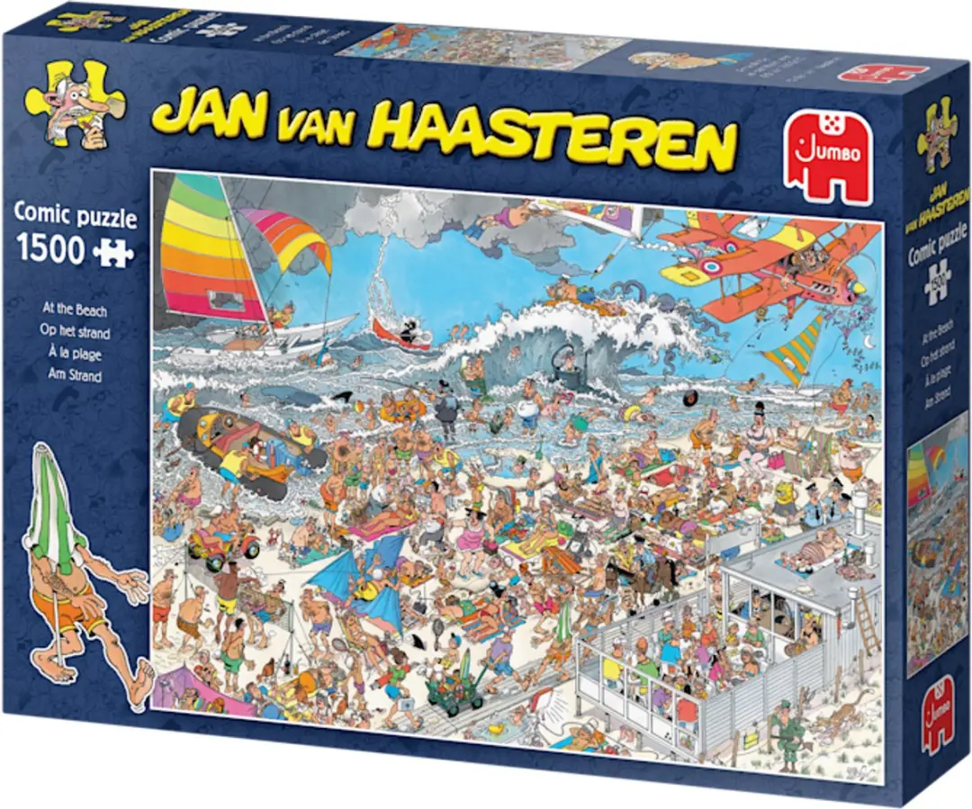 Jan van Haasteren Op het strand Legpuzzel - 1500 Stuks - Meerkleurig
