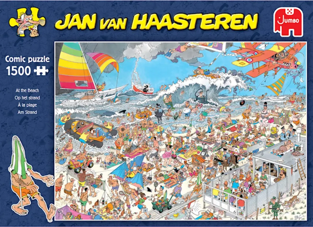 Jan van Haasteren Op het strand Legpuzzel - 1500 Stuks - Meerkleurig