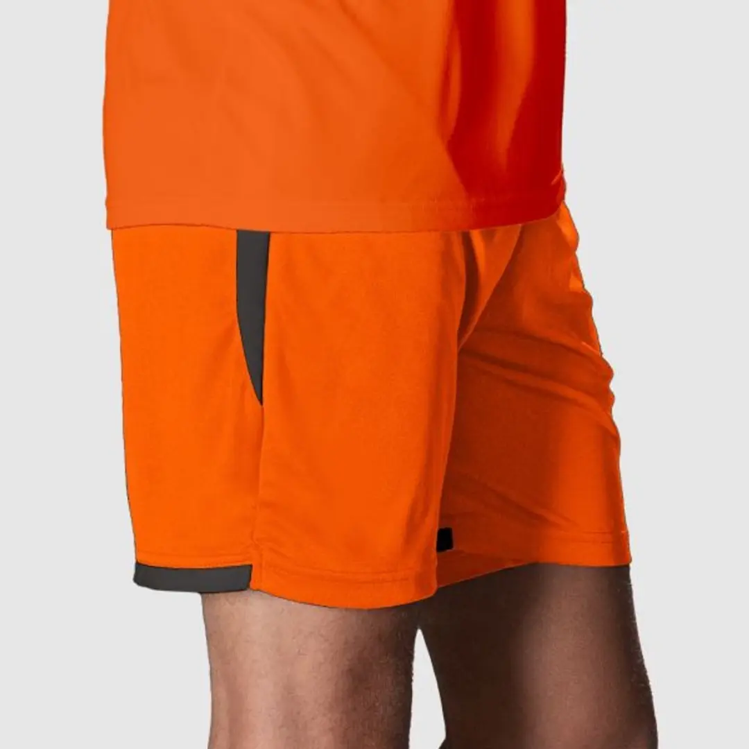 Stanno Focus Short Sportbroek S - Oranje/Zwart