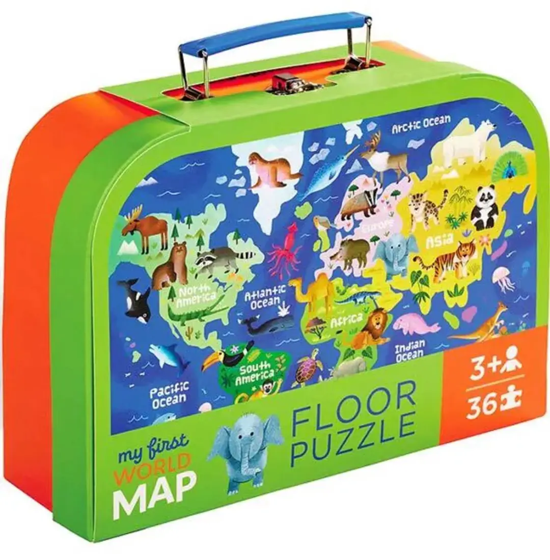Crocodile Creek Mijn Eerste Wereldkaart Puzzel 1000 Stuks - CC29551