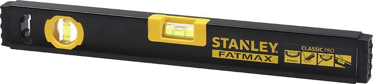 Stanley FatMax Waterpas Classic Pro 120cm - 3 Libellen - Geel - afbeelding 2 van 2