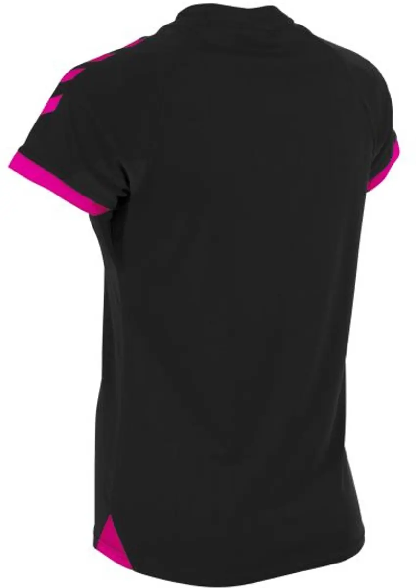 Hummel Fyn Shirt Dames Korte Mouw - Zwart/Magenta L