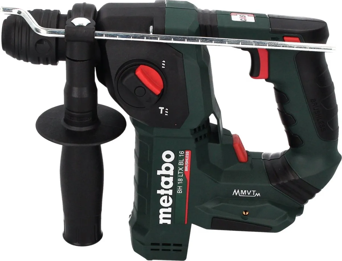 Metabo BH 18 LTX BL 16 Accuboormachine - 18V SDS-plus Brushless - 2x 10,0Ah - afbeelding 4 van 5