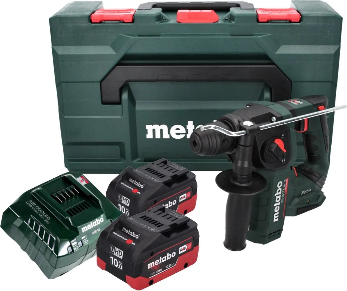 Metabo BH 18 LTX BL 16 Accuboormachine - 18V SDS-plus Brushless - 2x 10,0Ah - afbeelding 5 van 5