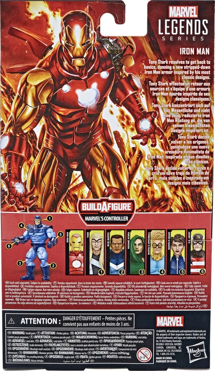 Marvel Legends Series Iron Man Actiefiguur F47905X0 - 15 cm - Iron Man