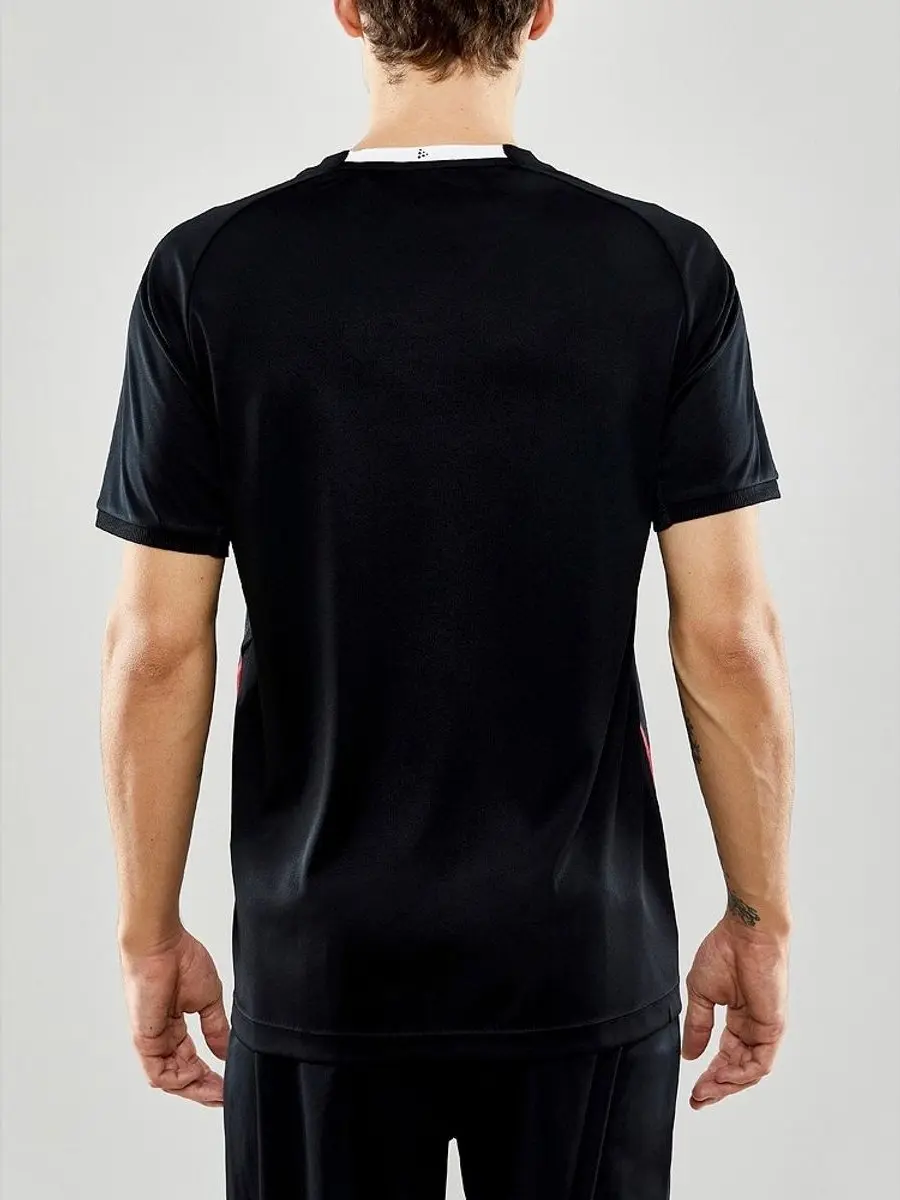 Craft Progress 2.0 Stripe Shirt Heren - XXL - Zwart/Rood
