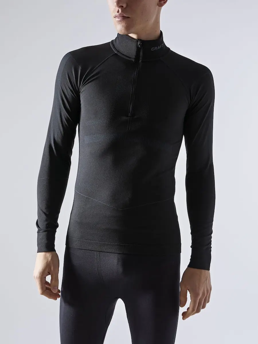 Craft Active Intensity Zip Thermoshirt Heren - XL - Zwart