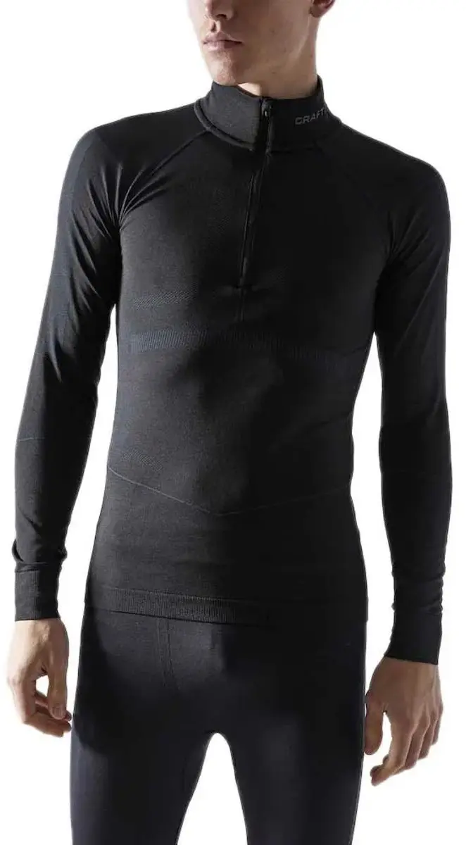 Craft Active Intensity Zip Thermoshirt Heren - XL - Zwart