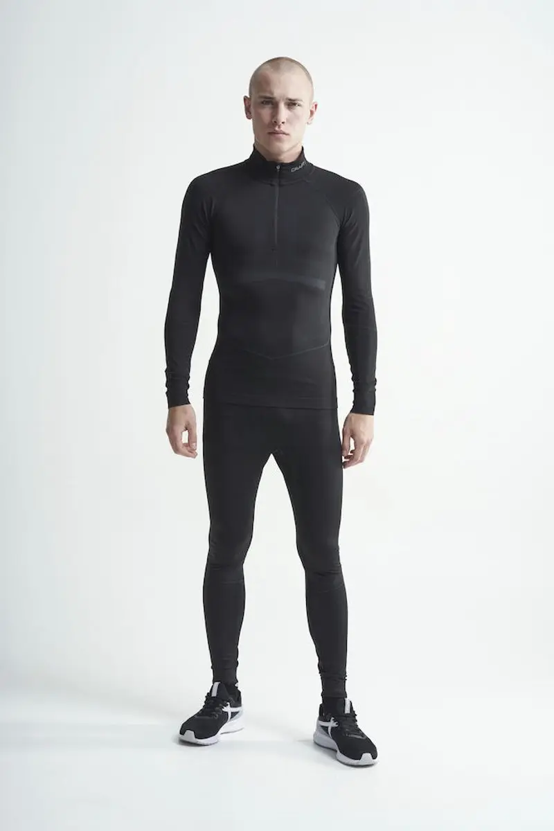 Craft Active Intensity Zip Thermoshirt Heren - XL - Zwart
