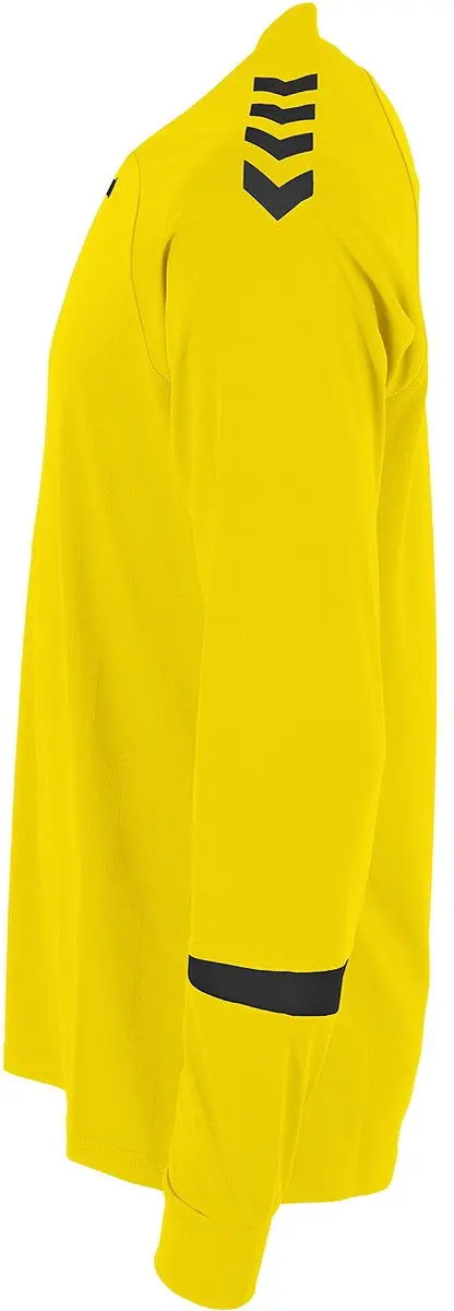 hummel Fyn Voetbalshirt Lange Mouw Heren - Zwart/Geel L