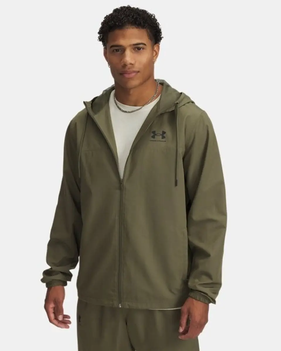 Under Armour Rival Woven Windbreaker Heren - XL - Donkergroen