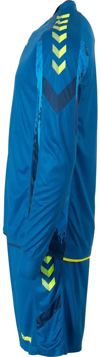 Hummel Bremen Long Sleeve Keeper Set - Sportbroek XL - Petrol/Geel