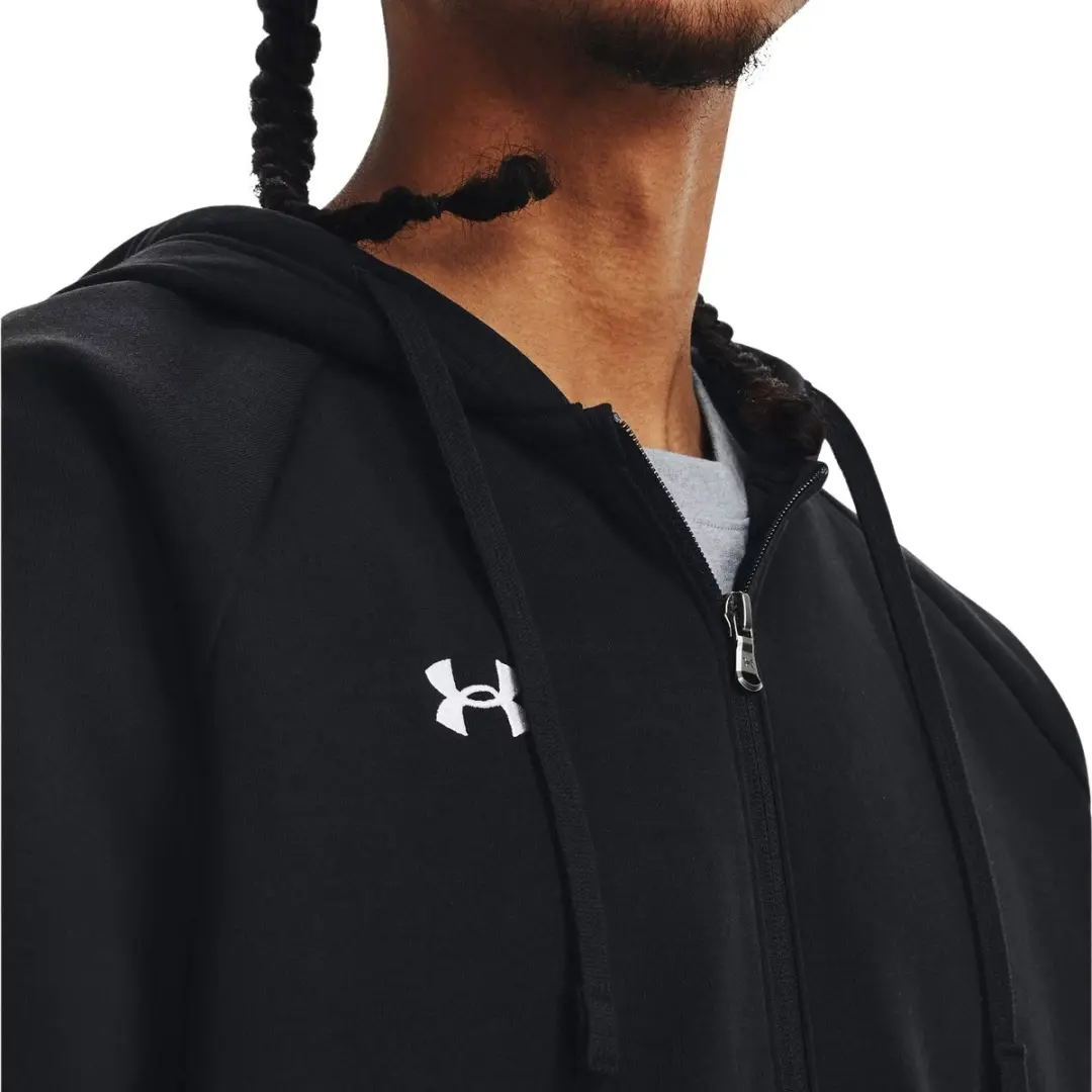 Under Armour UA Rival Fleece FZ Hoodie - Zwart/Wit
