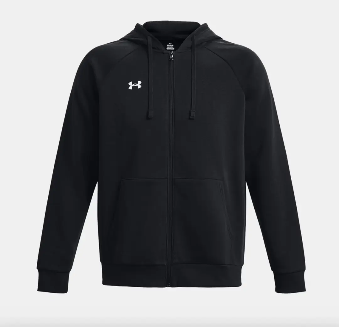Under Armour UA Rival Fleece FZ Hoodie - Zwart/Wit
