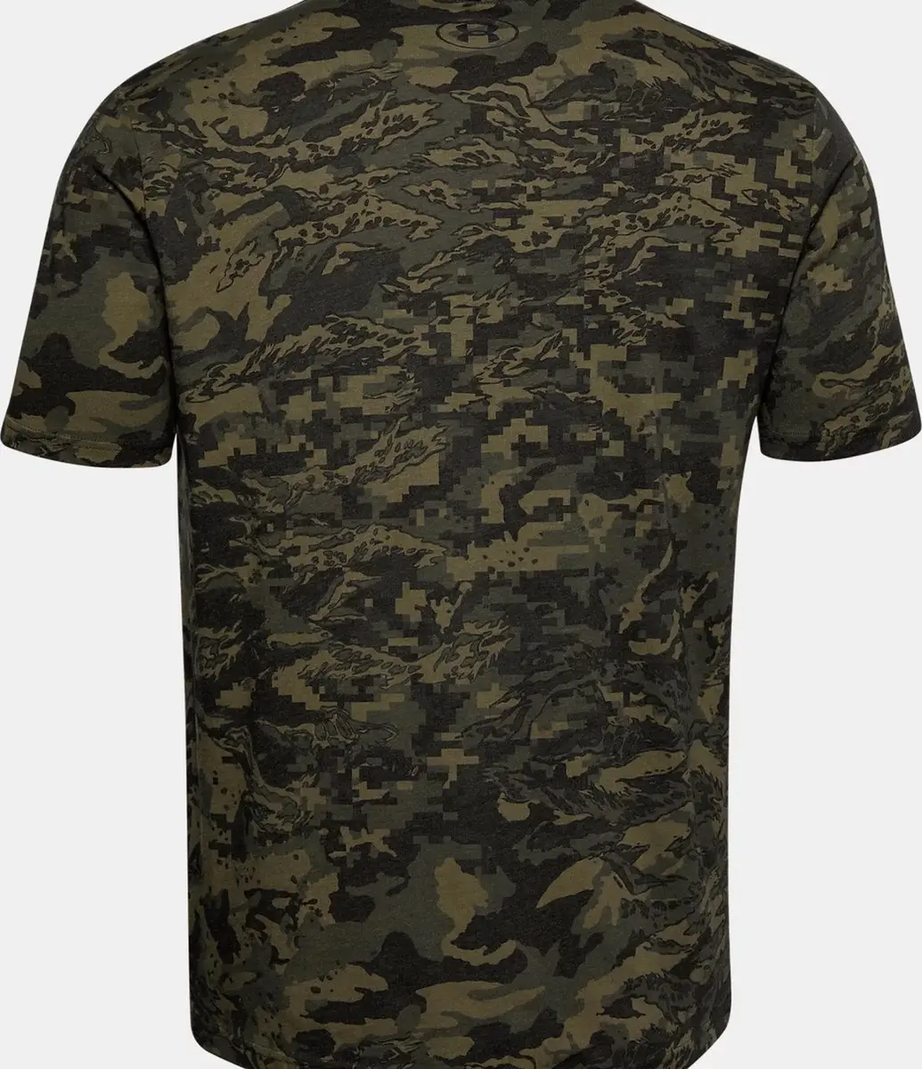 Under Armour ABC Camo Sportshirt Heren - S - Groen/Zwart
