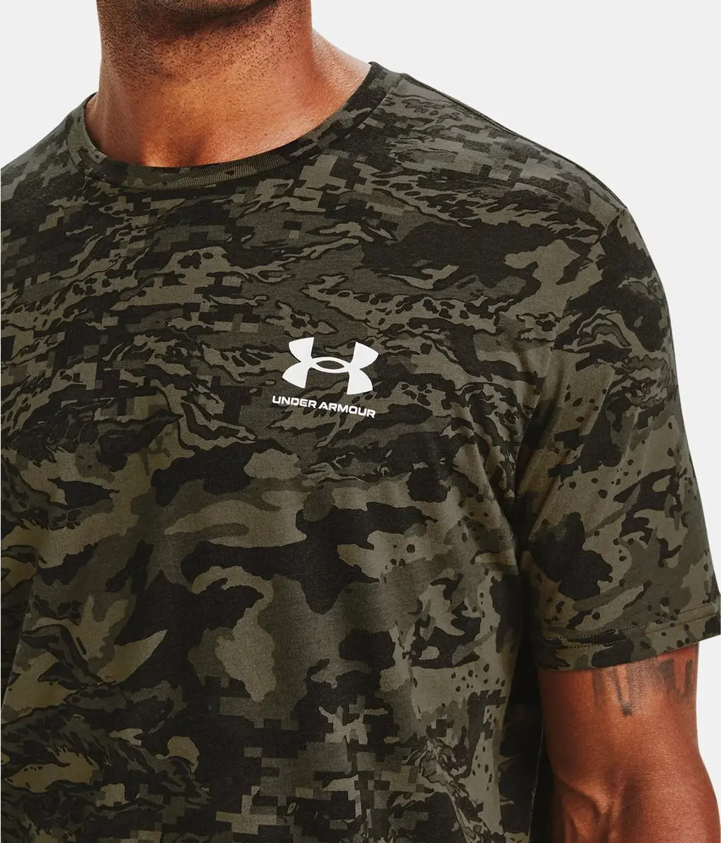 Under Armour ABC Camo Sportshirt Heren - S - Groen/Zwart