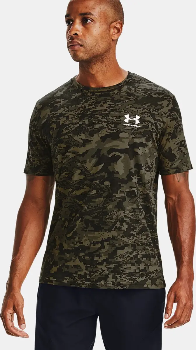 Under Armour ABC Camo Sportshirt Heren - S - Groen/Zwart - afbeelding 6 van 6