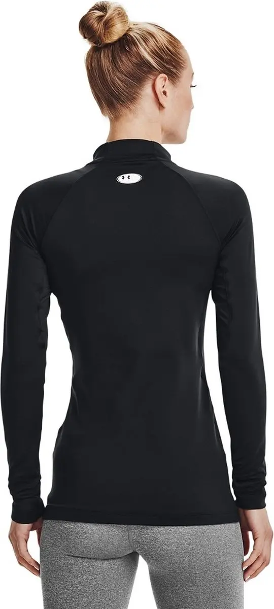 Under Armour UA CG Authentics Mockneck Dames Sportshirt - XS - Zwart