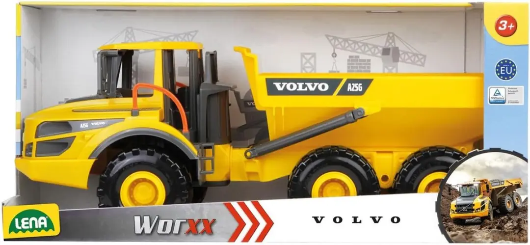 Lena WORXX Dump Truck Volvo A25G 57cm - Multikleur