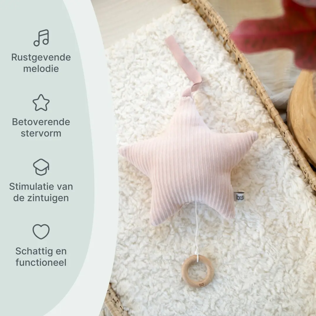 Baby's Only Muziekdoos Ster Sense - Oud Roze