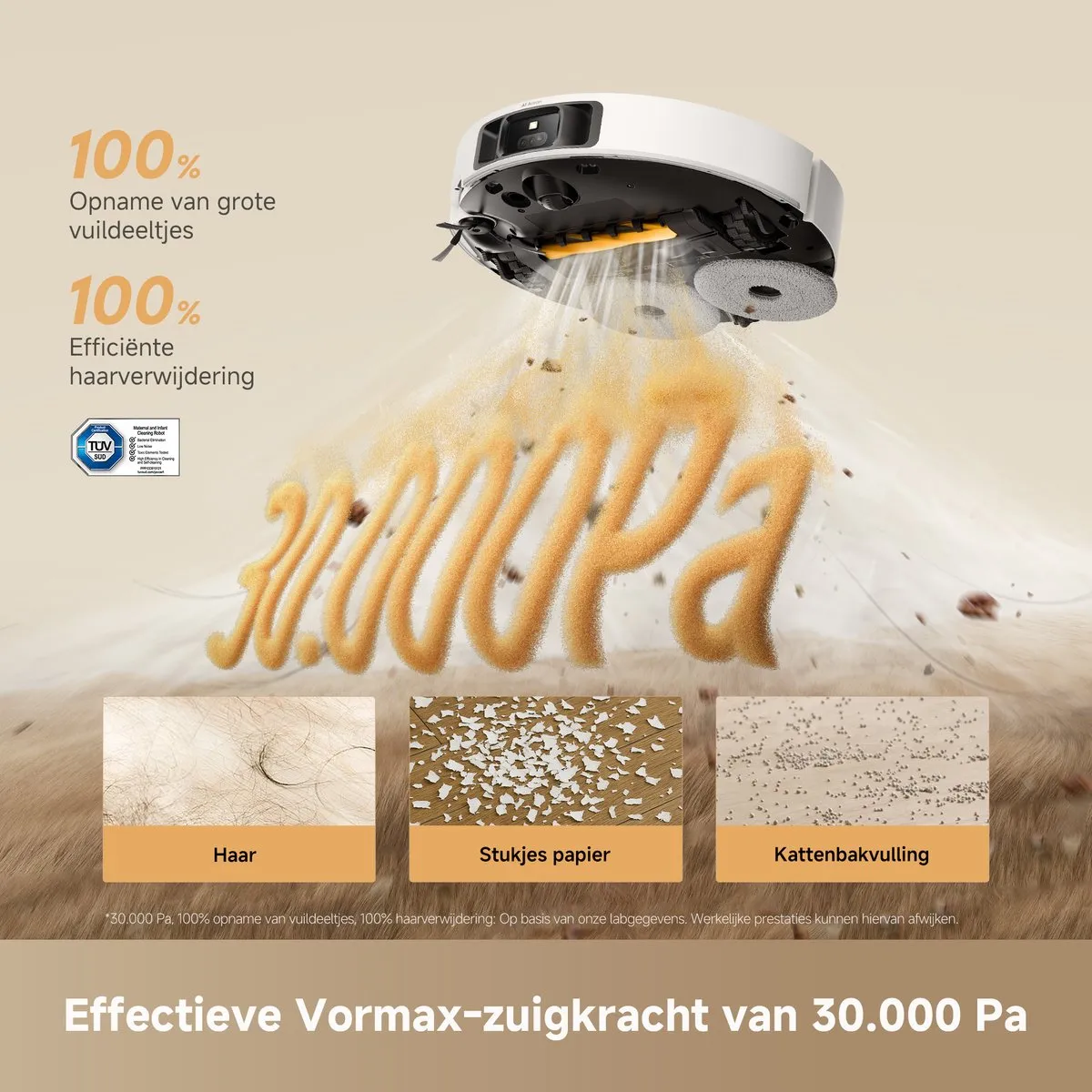 Dreame L50s Pro Ultra Robotstofzuiger - 30.000 Pa - Wit