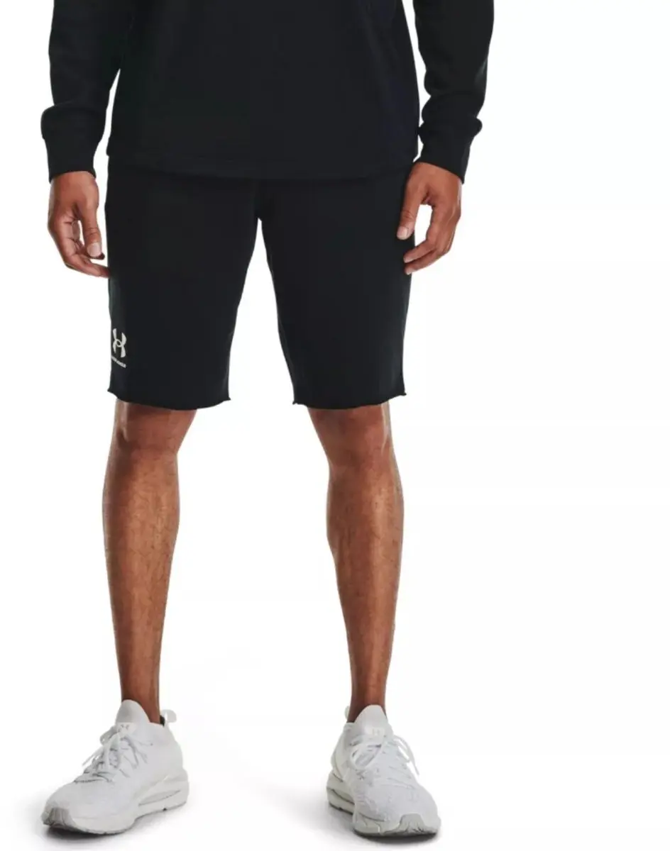 Under Armour Rival Terry Joggingshort Heren S - Zwart