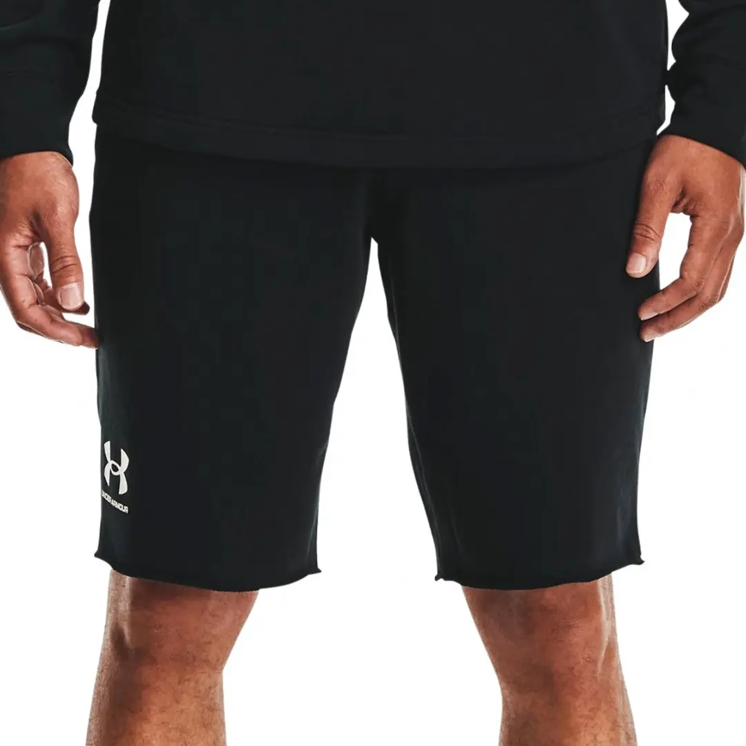 Under Armour Rival Terry Joggingshort Heren S - Zwart