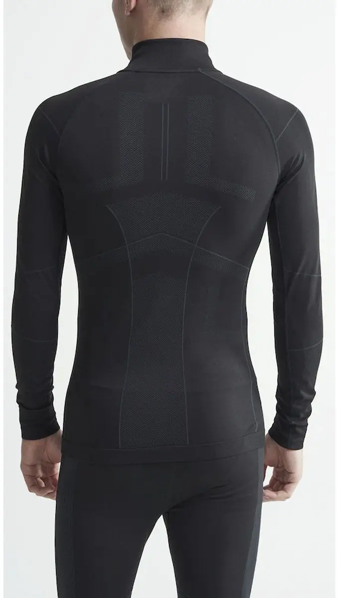 Craft Active Intensity Zip Thermoshirt Heren - S - Zwart