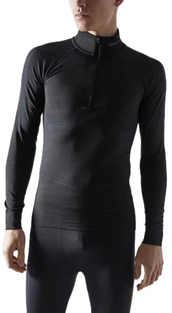 Craft Active Intensity Zip Thermoshirt Heren - S - Zwart