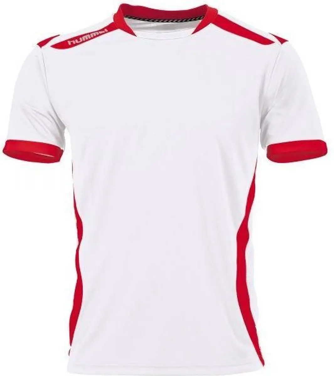 hummel Club S/S Sportshirt Unisex L - Wit/Rood - afbeelding 6 van 6