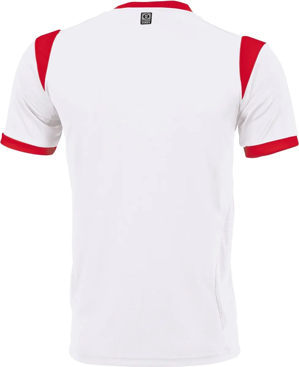hummel Club S/S Sportshirt Unisex L - Wit/Rood